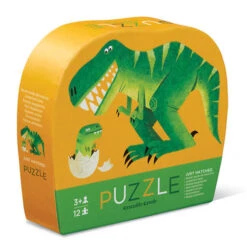 Crocodile Creek Mini Puzzel Dinosaurus 12st