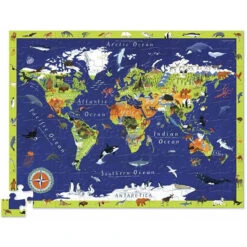 Crocodile Creek Puzzel Discover The World 100st -Little Dutch || Djeco Verkoopwinkel crocodile creek crocodile creek puzzel discover th 3