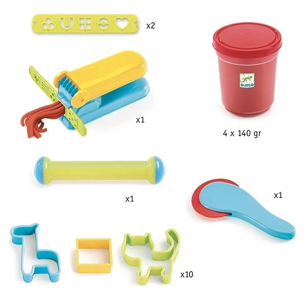 Djeco Boetseerklei Startersset +18M 4 Djeco Boetseerklei Startersset +18M - Afbeelding 2