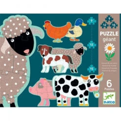 Djeco Jumbo Puzzel Honoré En Vrienden 9-12-15st -Little Dutch || Djeco Verkoopwinkel djeco djeco jumbo puzzel honore en vrienden 9 12 1 1