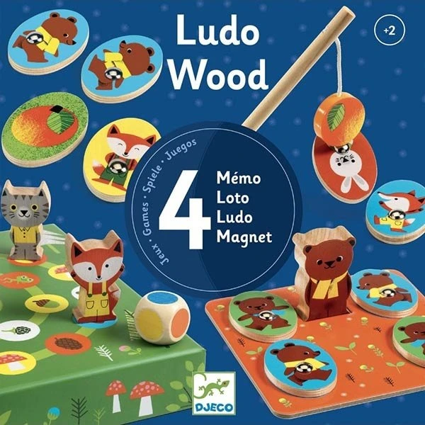 Djeco Ludo Wood Gezelschapsspellen +2jr 4 Djeco Ludo Wood Gezelschapsspellen +2jr - Afbeelding 2