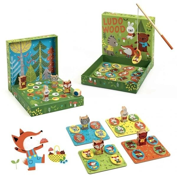 Djeco Ludo Wood Gezelschapsspellen +2jr 3 Djeco Ludo Wood Gezelschapsspellen +2jr