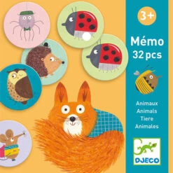 Djeco Memory Dieren +3jr
