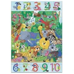 Djeco Puzzel 1 Tot 10 Jungle - 54 Stukjes -Little Dutch || Djeco Verkoopwinkel djeco djeco puzzel 1 tot 10 jungle 54 stukjes 1