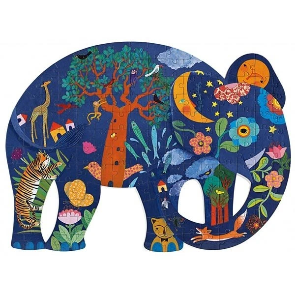 Djeco Puzzel Art Olifant 150 Stukjes 3 Djeco Puzzel Art Olifant 150 Stukjes