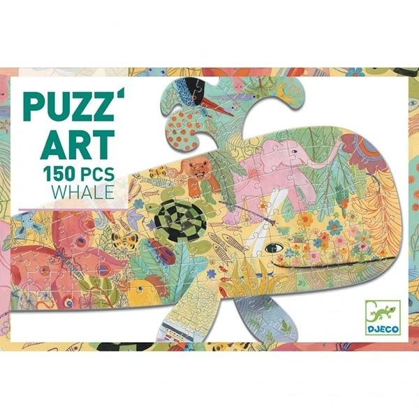 Djeco Puzzel Art Walvis 150 Stukjes 4 Djeco Puzzel Art Walvis 150 Stukjes - Afbeelding 2