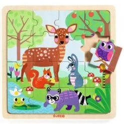 Djeco - Puzzel Bos +3jr - 16 Stks