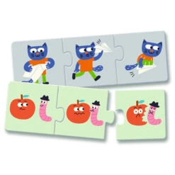 Djeco Puzzel Trio Verhaaltjes +3jr -Little Dutch || Djeco Verkoopwinkel djeco djeco puzzel trio verhaaltjes 3jr 1