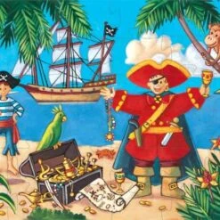 Puzzel De Piraat En Zijn Schat - Djeco - 36 Stukjes - 4 Jaar -Little Dutch || Djeco Verkoopwinkel djeco puzzel de piraat en zijn schat djeco 36 stuk 1