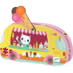 Puzzel Ijskar - Djeco Le Glacier - 16 Stukjes - 3 Jaar