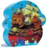 Stoere Piraten Legpuzzel Silhouet - De Boot Van Barbarossa - Djeco -Little Dutch || Djeco Verkoopwinkel djeco stoere piraten legpuzzel silhouet de boot va