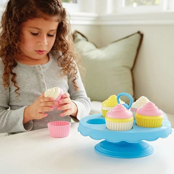 Green Toys Cupcake Set 4 Green Toys Cupcake Set - Afbeelding 2