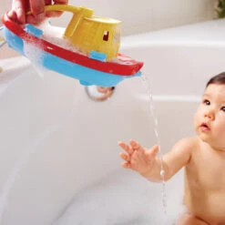 Green Toys Sleepboot Rood-geel -Little Dutch || Djeco Verkoopwinkel green toys green toys sleepboot rood geel 1