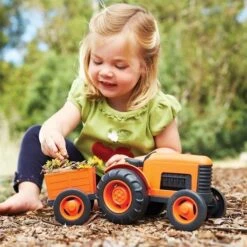 Green Toys Tractor Oranje -Little Dutch || Djeco Verkoopwinkel green toys green toys tractor oranje 2