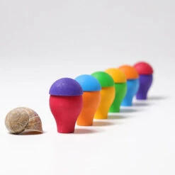 Grimm's Regenboog Paddenstoelen -Little Dutch || Djeco Verkoopwinkel grimms grimms regenboog paddenstoelen 2