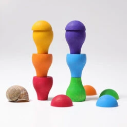 Grimm's Regenboog Paddenstoelen -Little Dutch || Djeco Verkoopwinkel grimms grimms regenboog paddenstoelen 4