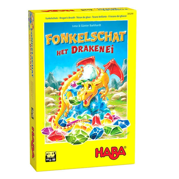 Spel Fonkelschat – Het Drakenei - Haba 3 Spel Fonkelschat – Het Drakenei - Haba