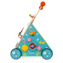 Janod Activiteiten Loopwagen Kat -Little Dutch || Djeco Verkoopwinkel janod speelgoed janod activiteiten loopwagen kat 3