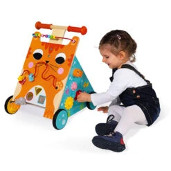 Janod Activiteiten Loopwagen Kat -Little Dutch || Djeco Verkoopwinkel janod speelgoed janod activiteiten loopwagen kat 7