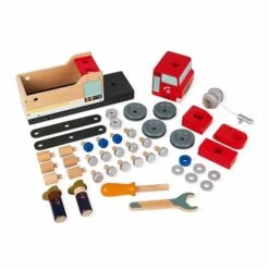 Janod Brico Kids Brandweerwagen 12 Janod Brico Kids Brandweerwagen -Little Dutch || Djeco Verkoopwinkel janod speelgoed janod brico kids brandweerwagen 4