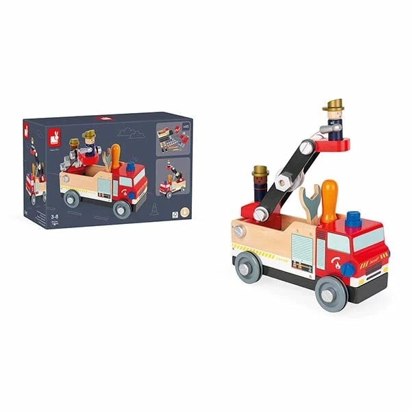 Janod Brico Kids Brandweerwagen 8 Janod Brico Kids Brandweerwagen - Afbeelding 6