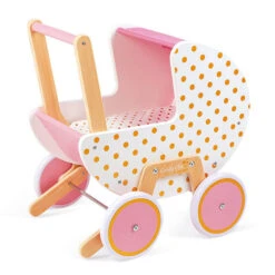 Janod Poppenwagen Candy Chic -Little Dutch || Djeco Verkoopwinkel janod speelgoed janod poppenwagen candy chic 2