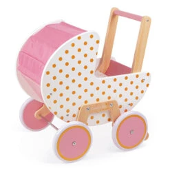 Janod Poppenwagen Candy Chic -Little Dutch || Djeco Verkoopwinkel janod speelgoed janod poppenwagen candy chic 3