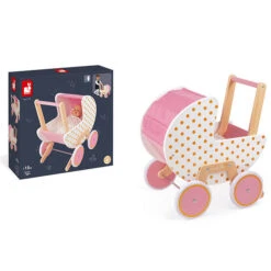 Janod Poppenwagen Candy Chic -Little Dutch || Djeco Verkoopwinkel janod speelgoed janod poppenwagen candy chic 4