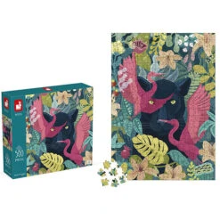 Janod Puzzel Mysterieuze Panter 500 Stukjes -Little Dutch || Djeco Verkoopwinkel janod speelgoed janod puzzel mysterieuze panter 50 2