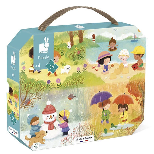 Janod Puzzel Seizoenen 36 Stukjes 3 Janod Puzzel Seizoenen 36 Stukjes