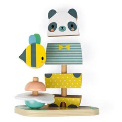 Janod Stapeltoren Beer -Little Dutch || Djeco Verkoopwinkel janod speelgoed janod stapeltoren beer 2