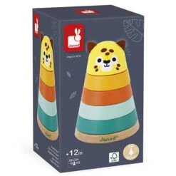 Janod Tropik Stapelaar Jaguar -Little Dutch || Djeco Verkoopwinkel janod speelgoed janod tropik stapelaar jaguar 3