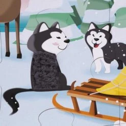 Voelpuzzel - Het Leven Op Het Ijs - Janod 20st +3jr -Little Dutch || Djeco Verkoopwinkel janod speelgoed voelpuzzel het leven op het ijs ja 2