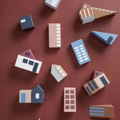 Kid's Concept Houten Blokken - City Aiden - Kids Concept +12M -Little Dutch || Djeco Verkoopwinkel kids concept houten blokken city aiden kids concep 2