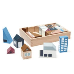 Kid's Concept Houten Blokken - City Aiden - Kids Concept +12M -Little Dutch || Djeco Verkoopwinkel kids concept houten blokken city aiden kids concep 4