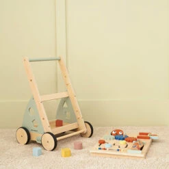 Kid's Concept Kids Concept Activiteiten Loopwagen Edvin -Little Dutch || Djeco Verkoopwinkel kids concept kids concept activiteiten loopwagen e 2