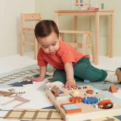 Kid's Concept Kids Concept Activiteiten Loopwagen Edvin -Little Dutch || Djeco Verkoopwinkel kids concept kids concept activiteiten loopwagen e 3