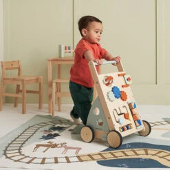 Kid's Concept Kids Concept Activiteiten Loopwagen Edvin -Little Dutch || Djeco Verkoopwinkel kids concept kids concept activiteiten loopwagen e 4