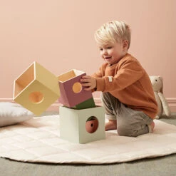 Kid's Concept Kids Concept Stapelblokken Hout 5st - Edvin -Little Dutch || Djeco Verkoopwinkel kids concept kids concept stapelblokken hout 5st e 2