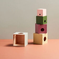 Kid's Concept Kids Concept Stapelblokken Hout 5st - Edvin -Little Dutch || Djeco Verkoopwinkel kids concept kids concept stapelblokken hout 5st e 3