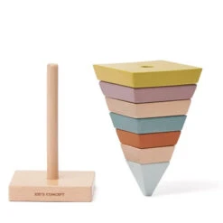 Kid's Concept Kids Concept Stapelpiramide Multi NEO -Little Dutch || Djeco Verkoopwinkel kids concept kids concept stapelpiramide multi neo 3
