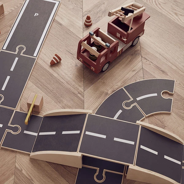 Kid's Concept Kids Concept Uitbreiding Houten Autobaan Aiden 4 Kid's Concept Kids Concept Uitbreiding Houten Autobaan Aiden - Afbeelding 2