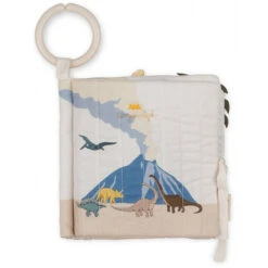 Konges Slojd Stoffen Babyboekje Dino -Little Dutch || Djeco Verkoopwinkel konges slojd konges slojd stoffen babyboekje dino 3