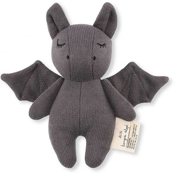 Rammelaar Mini Bat Grey - Konges Sløjd 3 Rammelaar Mini Bat Grey - Konges Sløjd