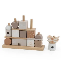 Label Label Stapelblokken Huis Nougat 11 Label Label Stapelblokken Huis Nougat -Little Dutch || Djeco Verkoopwinkel label label label label stapelblokken huis nougat 4