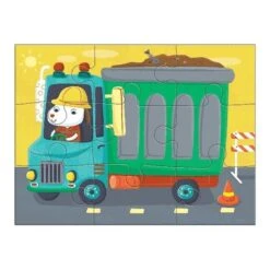 Mudpuppy 4 Puzzels Transport 4-6-9-12st -Little Dutch || Djeco Verkoopwinkel mudpuppy mudpuppy 4 puzzels transport 4 6 9 12st 2