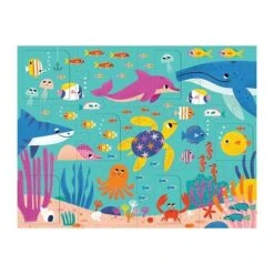 Mudpuppy Flapjespuzzel Oceaan Feest 12st -Little Dutch || Djeco Verkoopwinkel mudpuppy mudpuppy flapjespuzzel oceaan feest 12st 3