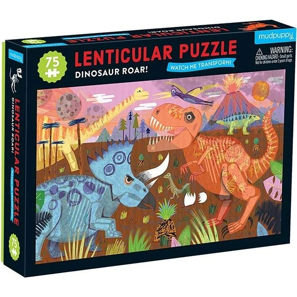 Mudpuppy Puzzel Lenticulair Dinosaur Roar 75 Stukjes 3 Mudpuppy Puzzel Lenticulair Dinosaur Roar 75 Stukjes