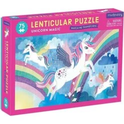 Mudpuppy Puzzel Lenticulair Unicorn Magic 75 Stukjes