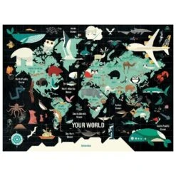 Mudpuppy Puzzel Your World 1000 Stukjes -Little Dutch || Djeco Verkoopwinkel mudpuppy mudpuppy puzzel your world 1000 stukjes 1